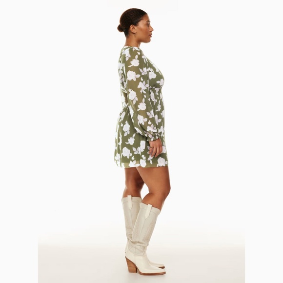 Wilfred Wistful Dress | Grotto Green/Mochi Pink | Size Small - Picture 5 of 8